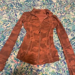 pink camo lululemon define jacket size 0